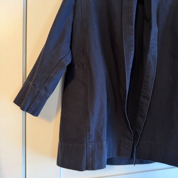 Elizabeth Suzann Clyde Cotton Canvas Jacket in Navy XS - Picture 2 of 9